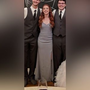 After Six Formal Grey Strapless dress